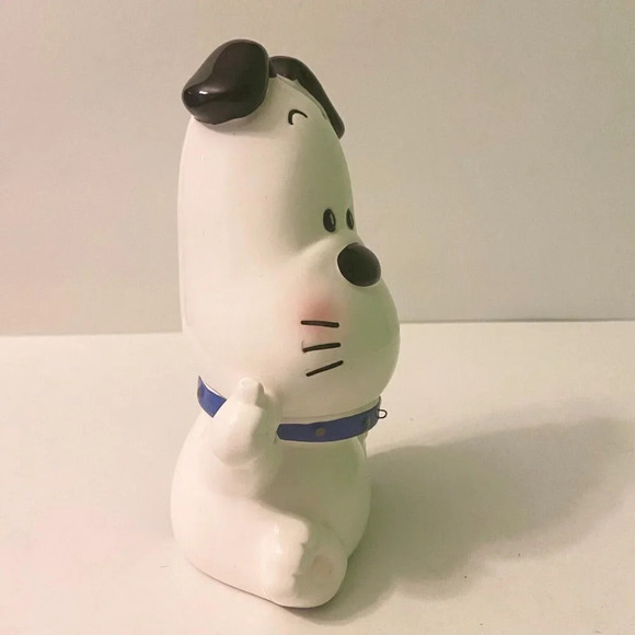 Vintage Ceramic Dog Coin Bank Victor Musical  Industries Inc 6.5 Inch Figurine - Picture 2 of 16